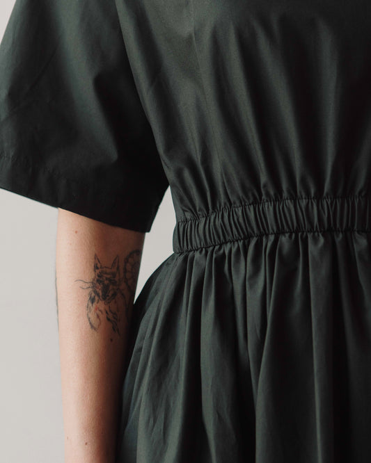 Black Crane New Pleated Dress, Shadow