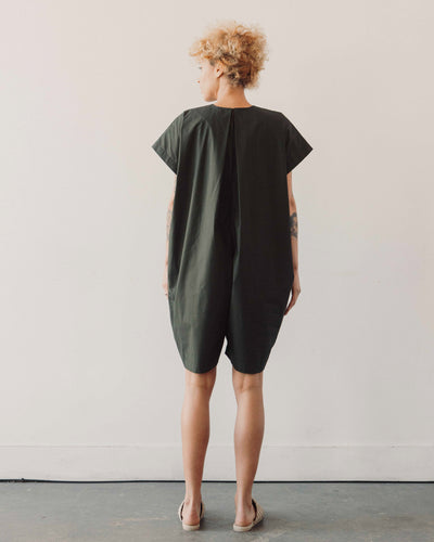 Black Crane Short Jumpsuit, Shadow