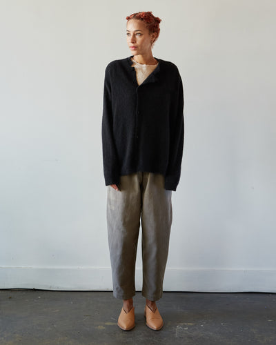 Cordera Asymmetric Cardigan, Black