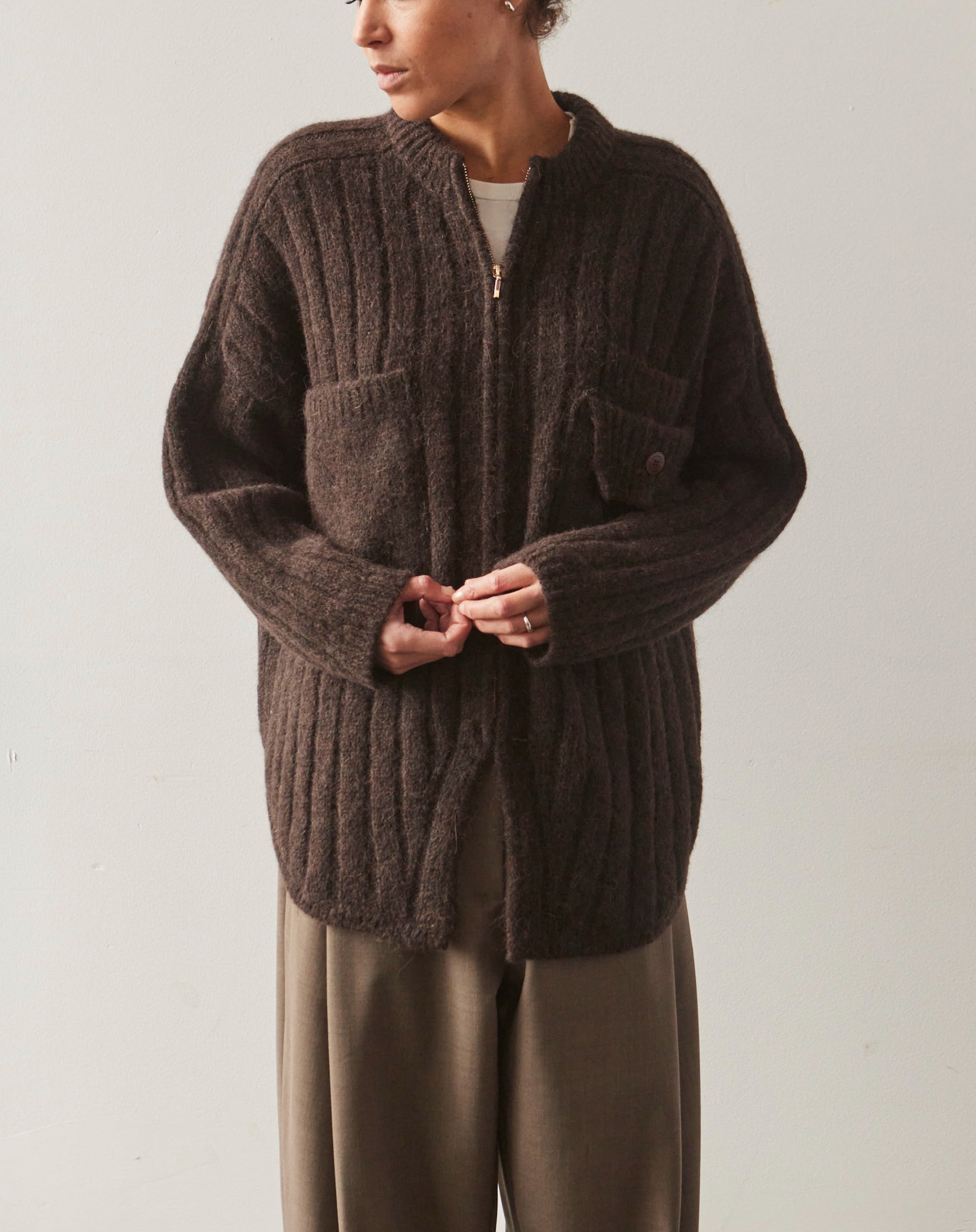 Cordera Baby Alpaca Pocket Jacket, Brown – Glasswing