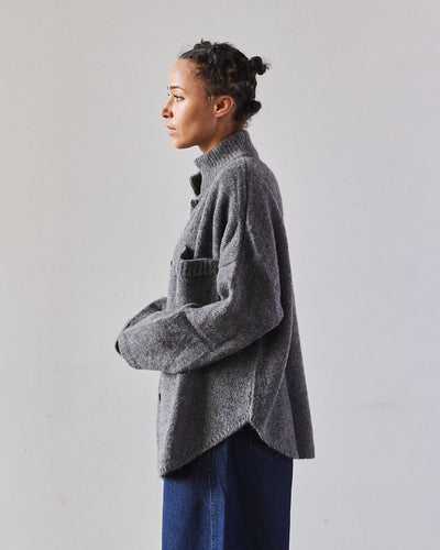 Cordera Baby Alpaca Polo Jacket, Grey