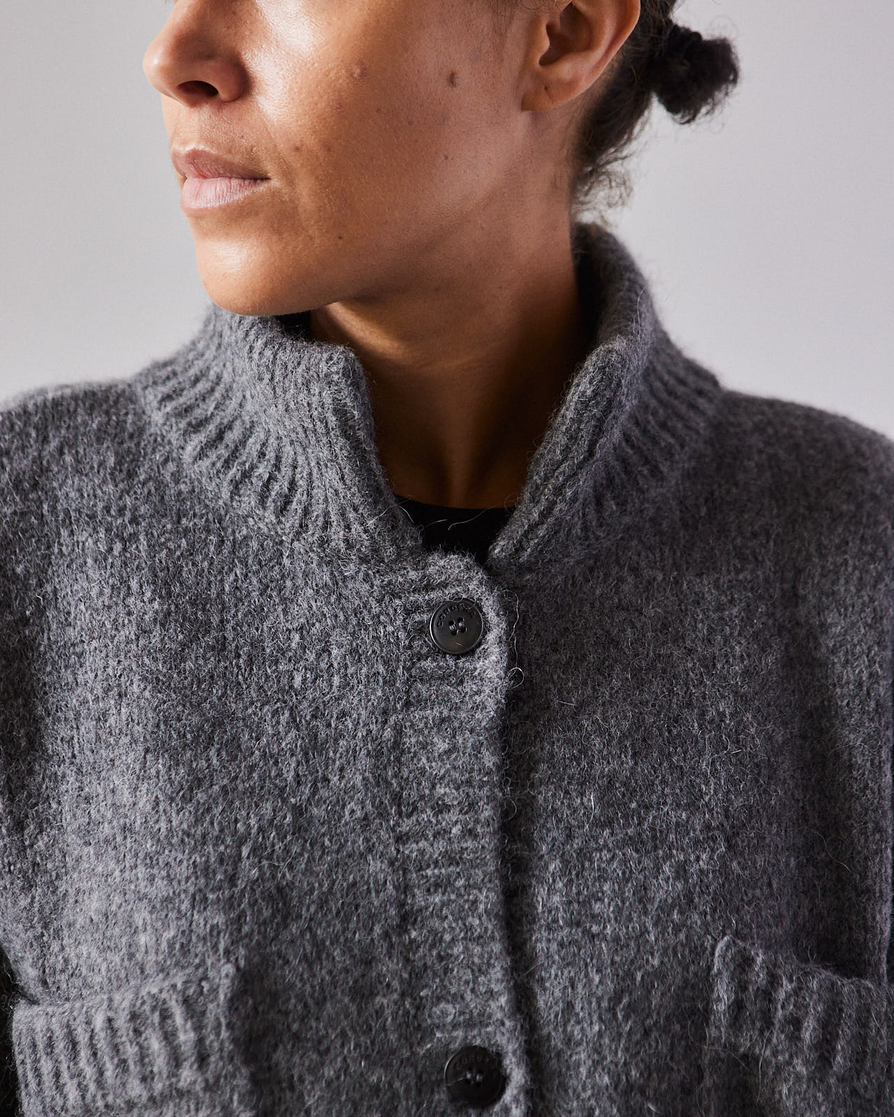Grey polo jacket deals