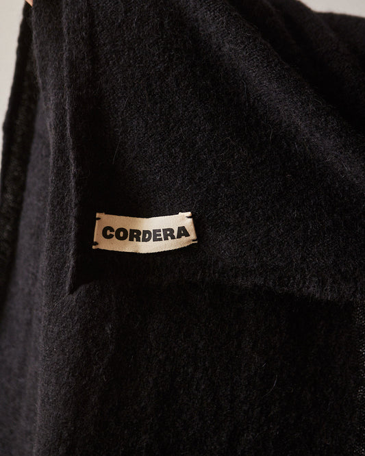 Cordera Baby Alpaca Scarf, Black