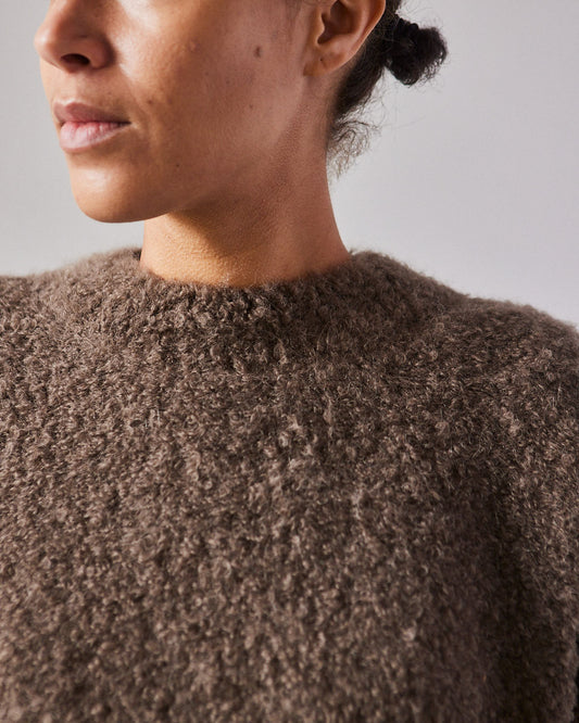 Cordera Boucle Sweater, Vetiver