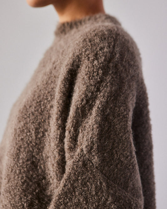 Cordera Boucle Sweater, Vetiver