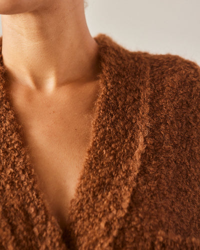 Cordera Boucle Waistcoat, Toffee