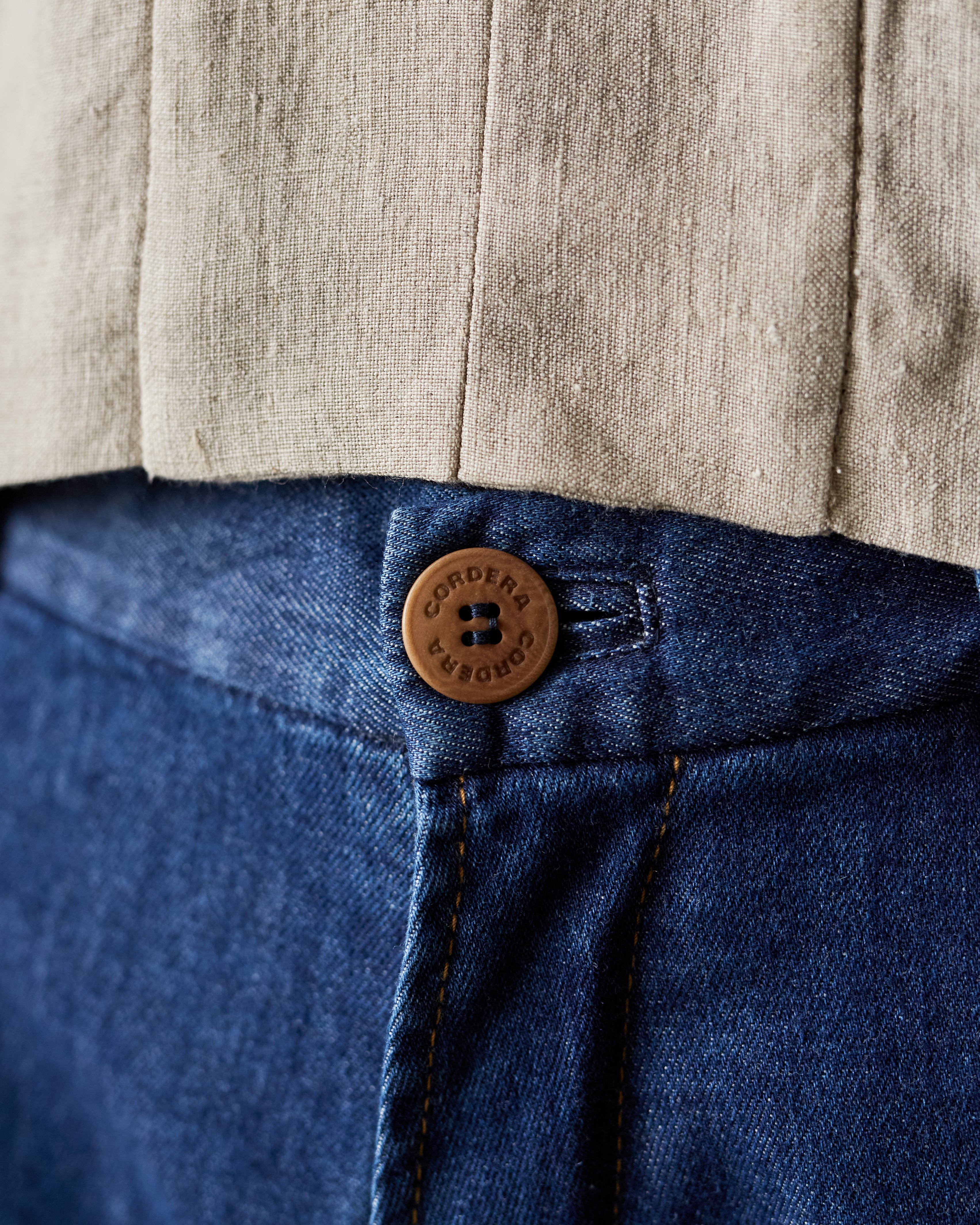 Cordera Button Pants, Denim – Glasswing