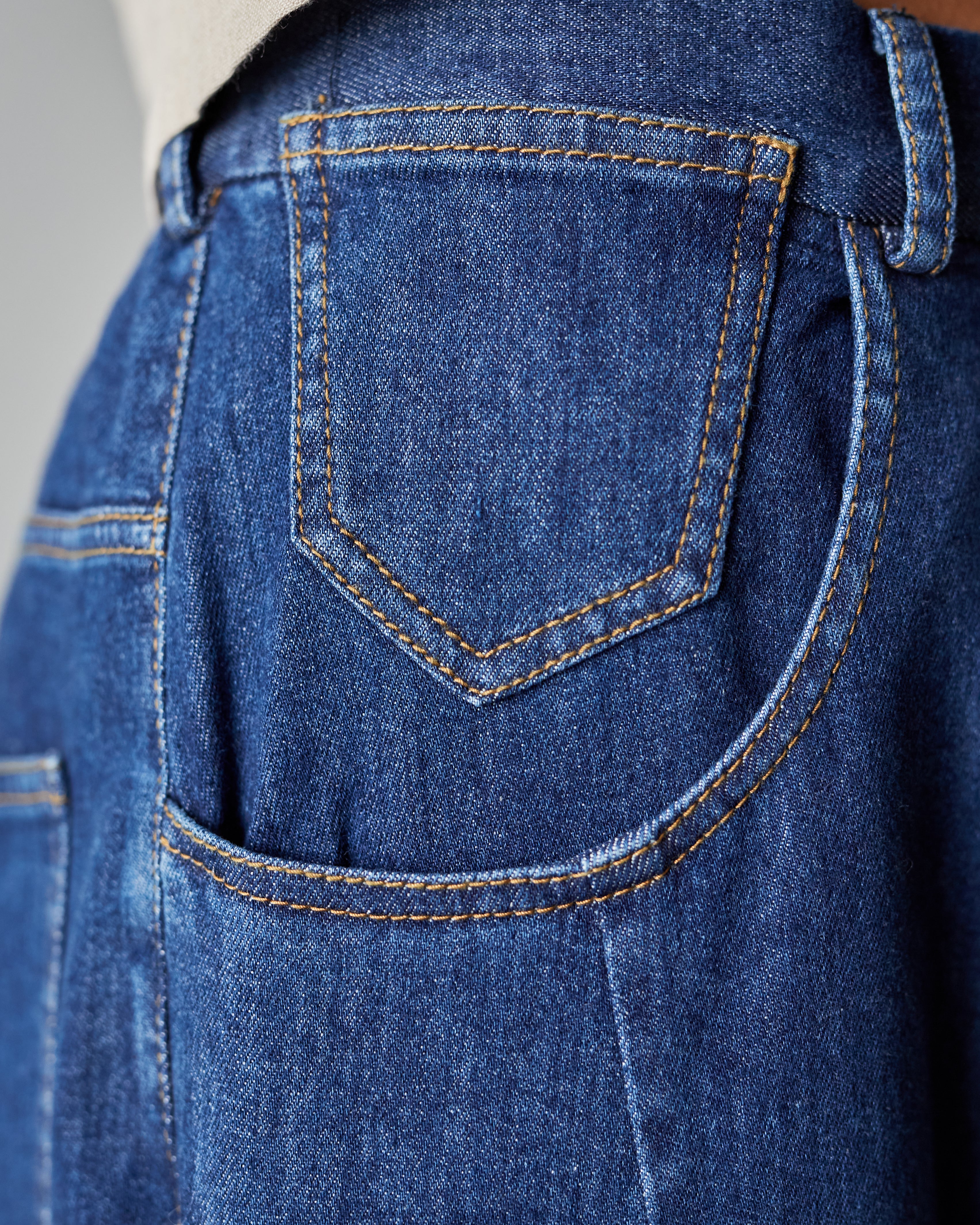 Cordera Button Pants, Denim – Glasswing