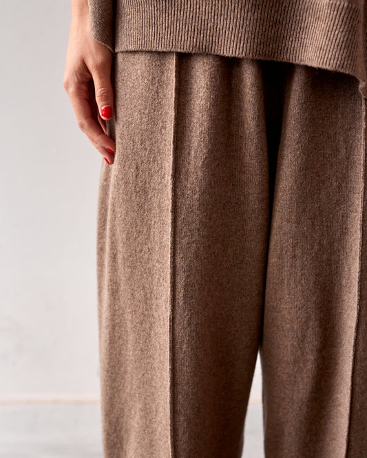 Cordera Cashmere Pants, Taupe