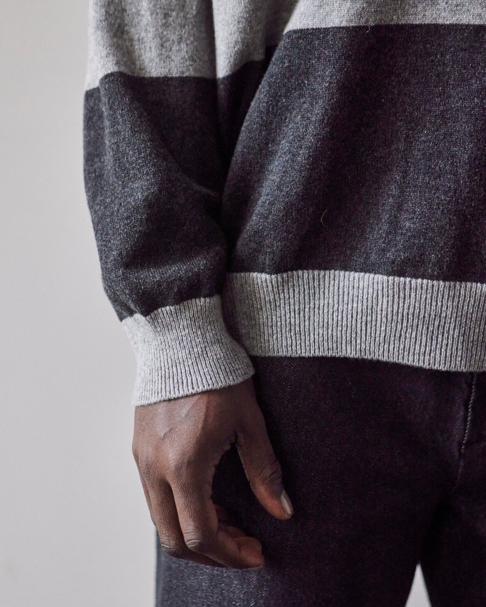 Cordera Cashmere Polo Sweater, Anthracite