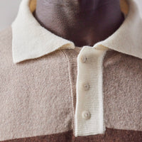 Cordera Cashmere Polo Sweater, Taupe