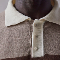 Cordera Cashmere Polo Sweater, Taupe