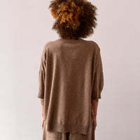 Cordera Cashmere Sweater, Taupe