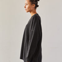 Cordera Cashmere V-neck Sweater, Anthracite