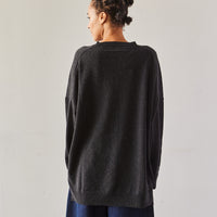 Cordera Cashmere V-neck Sweater, Anthracite