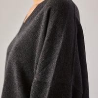 Cordera Cashmere V-neck Sweater, Anthracite