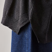 Cordera Cashmere V-neck Sweater, Anthracite