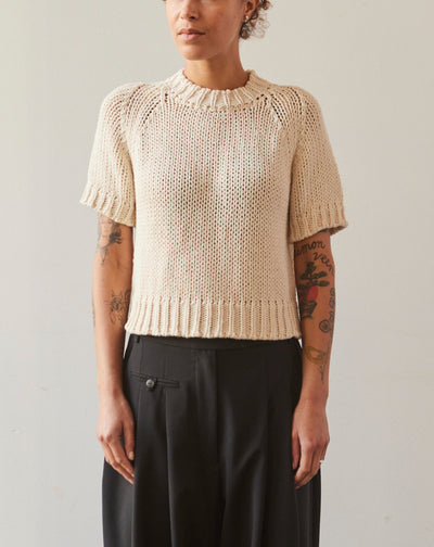 Cordera Cropped SS Sweater, Natural