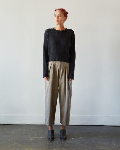 Cordera Cropped Sweater, Black