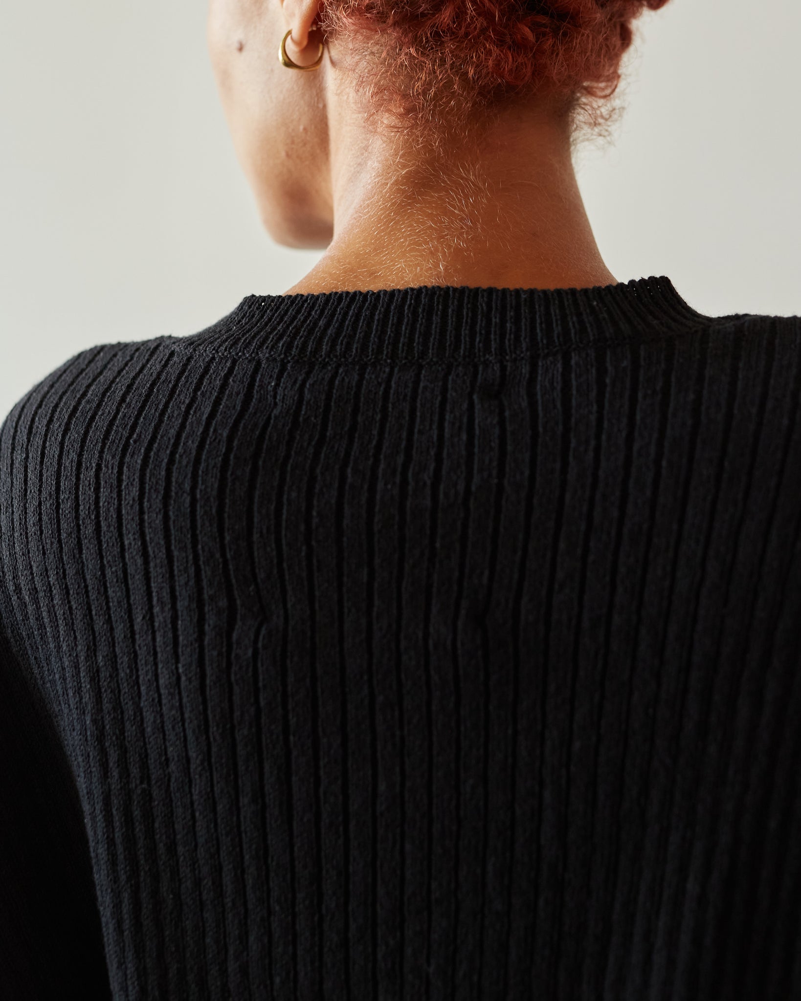 Cordera Cropped Sweater, Black