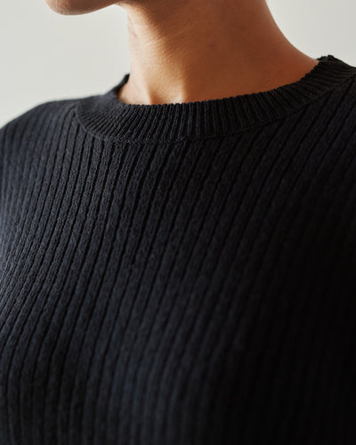 Cordera Cropped Sweater, Black