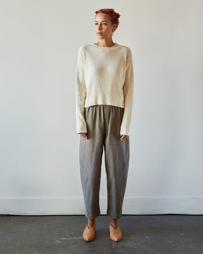 Cordera Cropped Sweater, Natural