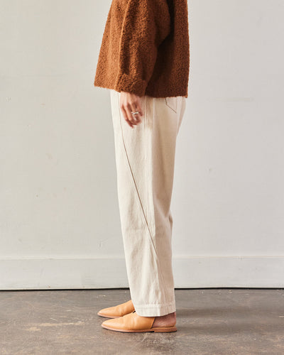 Cordera Cross Seam Pants, Natural