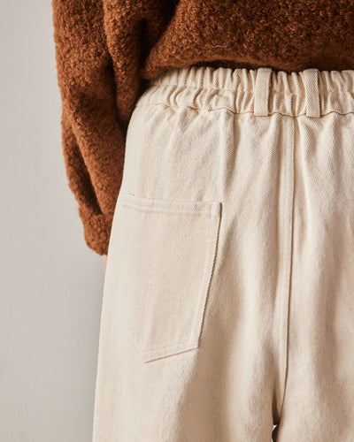 Cordera Cross Seam Pants, Natural