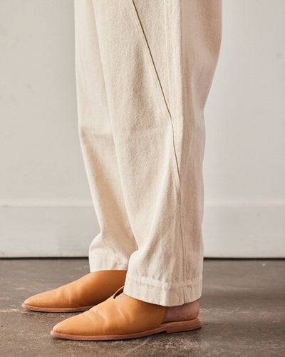 Cordera Cross Seam Pants, Natural