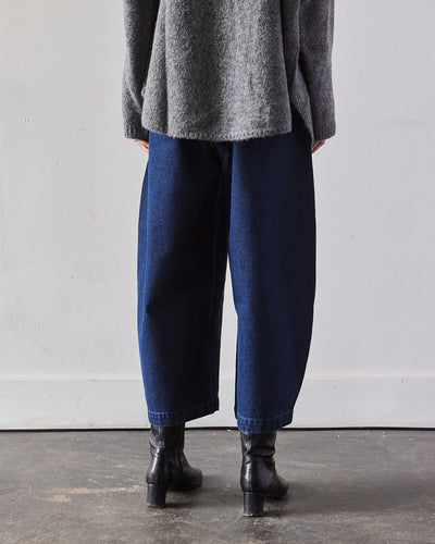 Cordera Curved Leg Pants, Denim