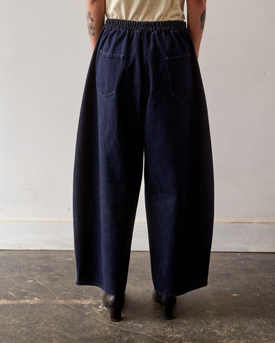 Cordera Curved Leg Pants, Denim