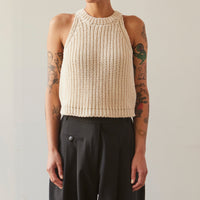 Cordera Halter Top Sweater, Natural