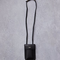 Cordera Leather Purse Bag, Black