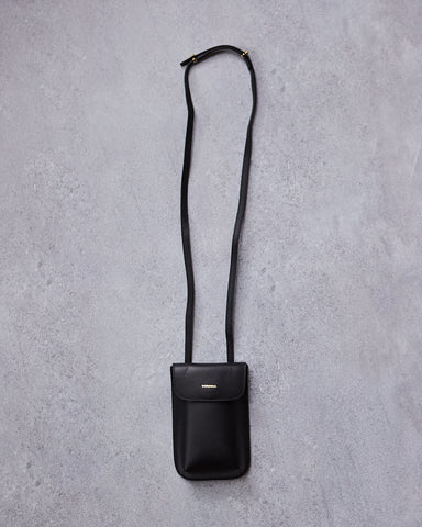 Cordera Leather Purse Bag, Black