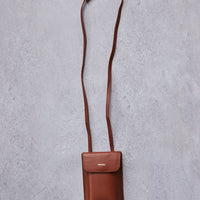 Cordera Leather Purse Bag, Camel
