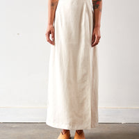 Cordera Linen Long Skirt, Natural