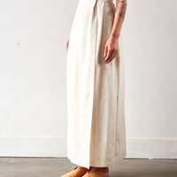 Cordera Linen Long Skirt, Natural