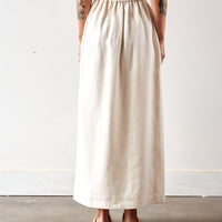 Cordera Linen Long Skirt, Natural