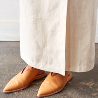 Cordera Linen Long Skirt, Natural