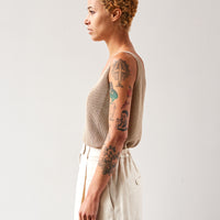 Cordera Linen Tank Top, Toasted