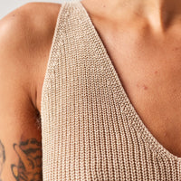 Cordera Linen Tank Top, Toasted