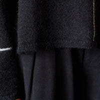 Cordera Plaid Sweater, Black