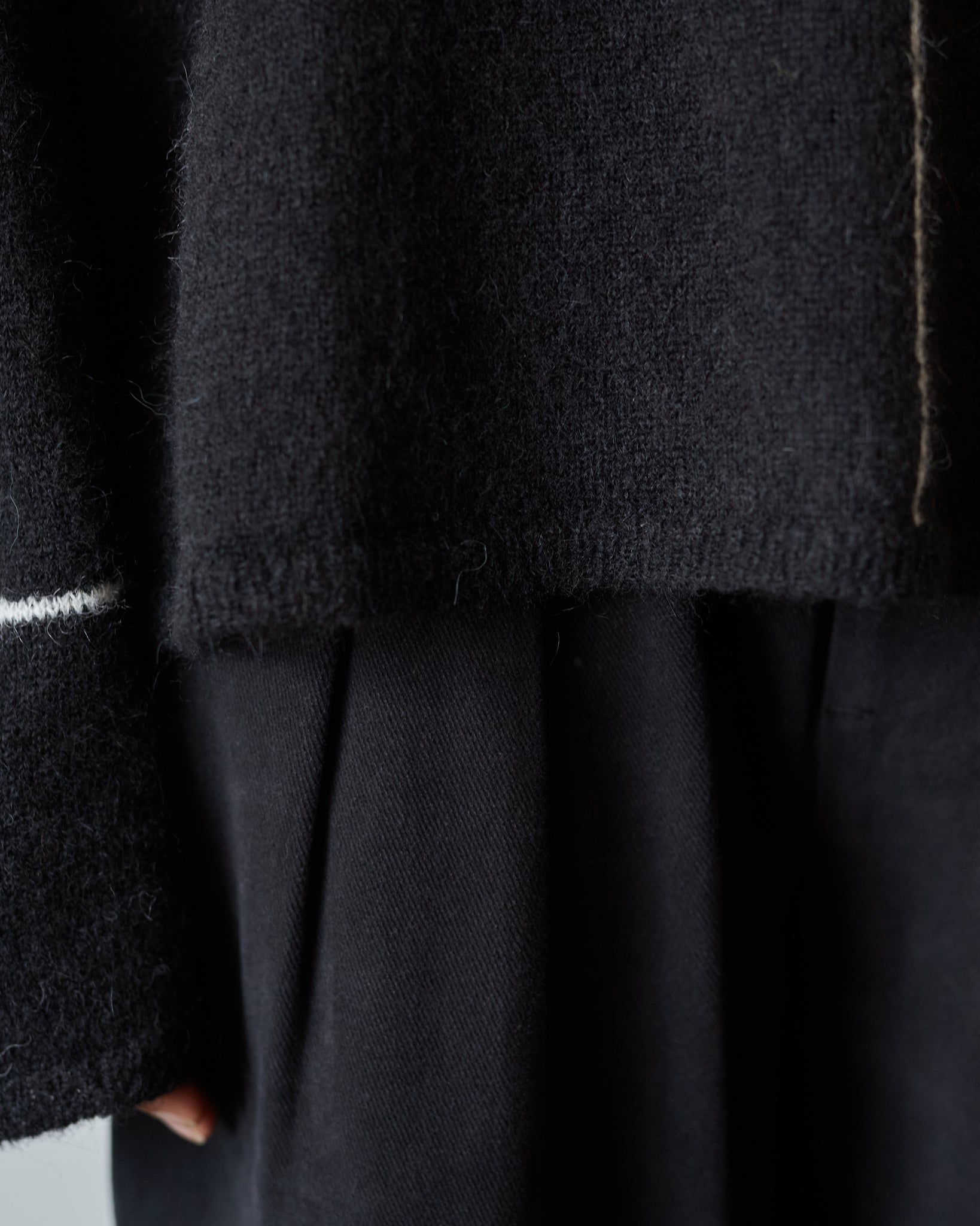Cordera Plaid Sweater, Black