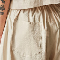 Cordera Poplin Curved Leg Pant, Natural
