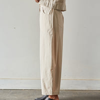 Cordera Poplin Curved Leg Pant, Natural