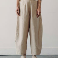Cordera Seamed Curved Pants, Toasted