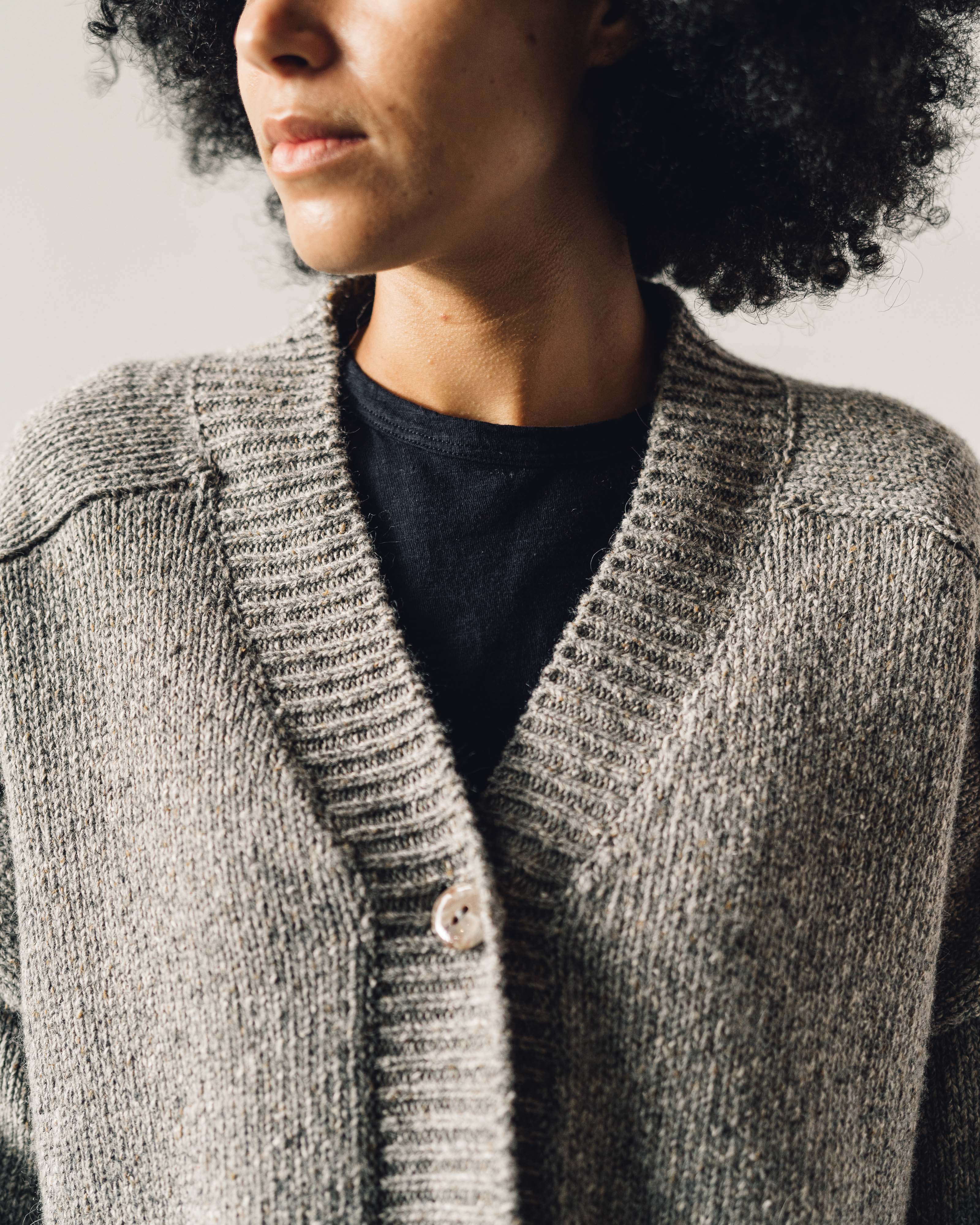Cordera Soft Wool Cardigan Grey Glasswing