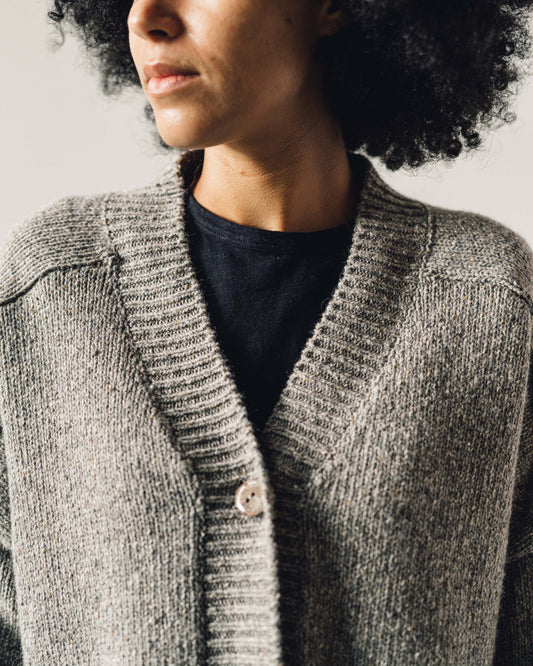 Cordera Soft Wool Cardigan, Grey