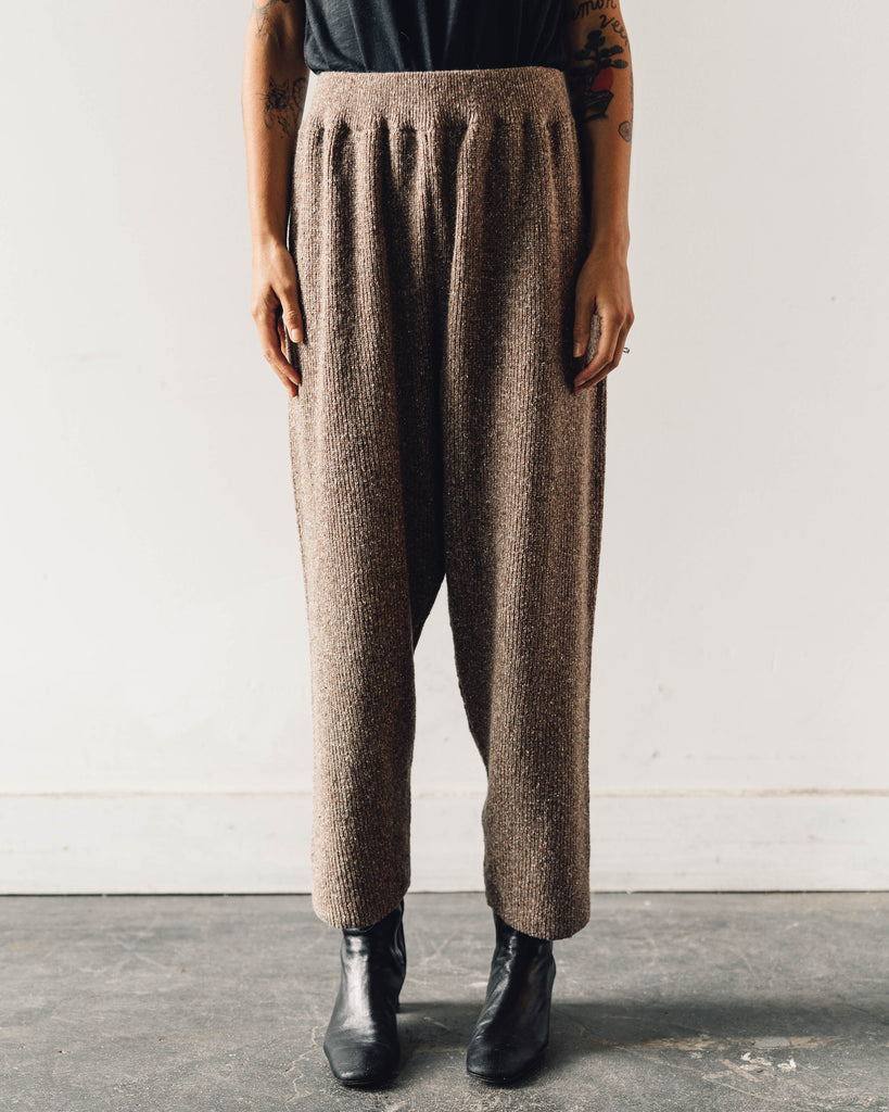 Cordera Soft Wool Pants, Deep Taupe | Glasswing