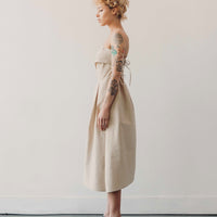 Cordera Strapless Dress, Toasted